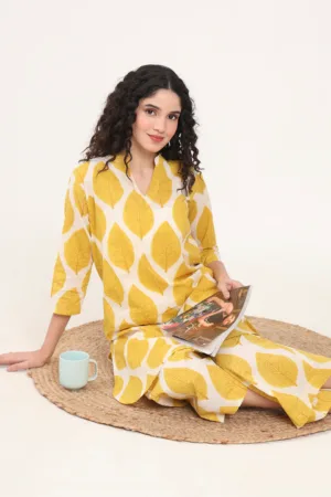 Golden Leaf Pure Cotton Set