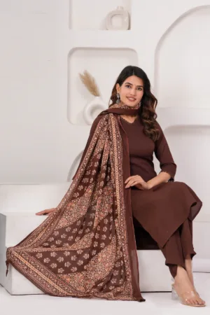 Zoya Brown Grace Suit Set
