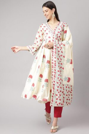 Phoolwari Flow Anarkali Suit Set