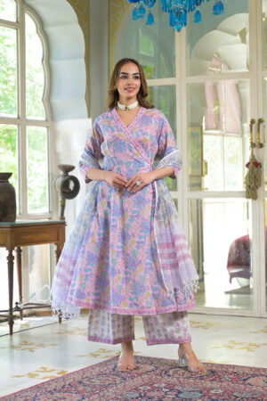 Pehraava Pankhuri Angarkha Suit Set