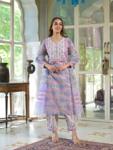 Phoolkari Patiala Suit Set