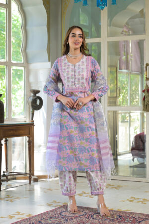Phoolkari Patiala Suit Set
