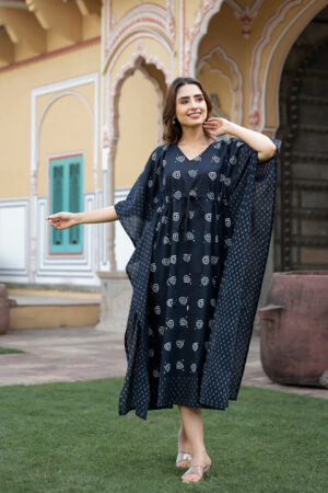 Black Maxi Kaftan Dress
