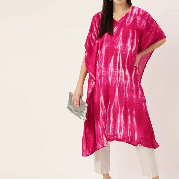 Rose Quartz Tie Dye Kaftan