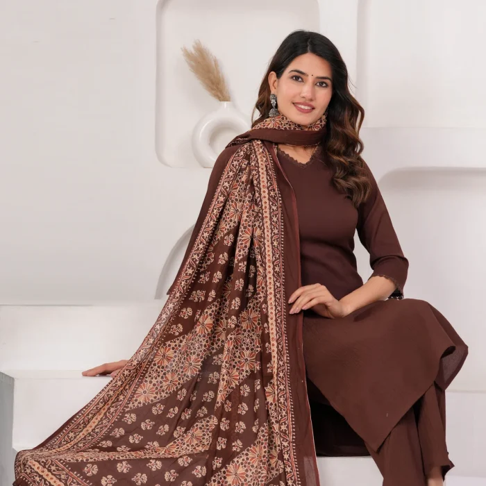 Zoya Brown Grace Suit Set