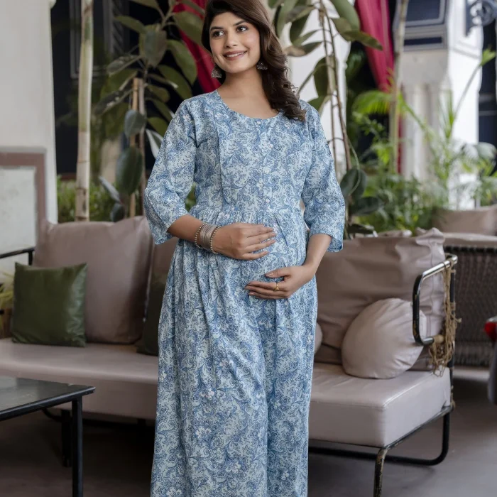 Skyline Bloom Maternity Dress