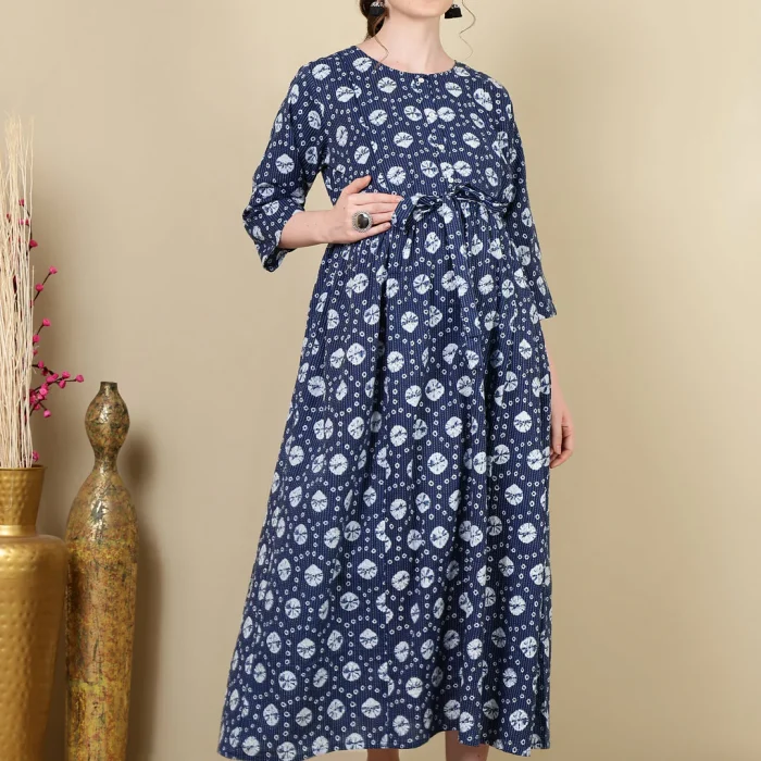 Twilight Floral Maternity Dress