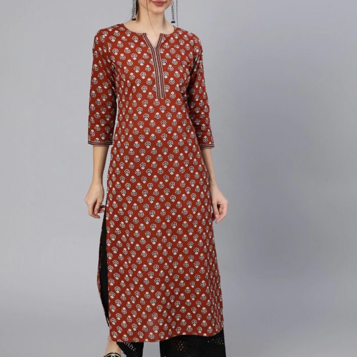 Regal Ethnic Maroon Kurta