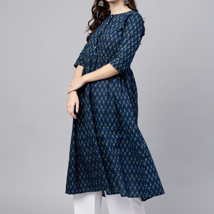 A-Line Cotton Kurta & Palazzo Set for Women